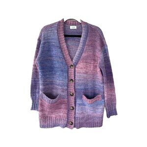 Blu Ivy Women Small Medium Ombré Cardigan Whimsical Fairytale Layer kaleidoscope